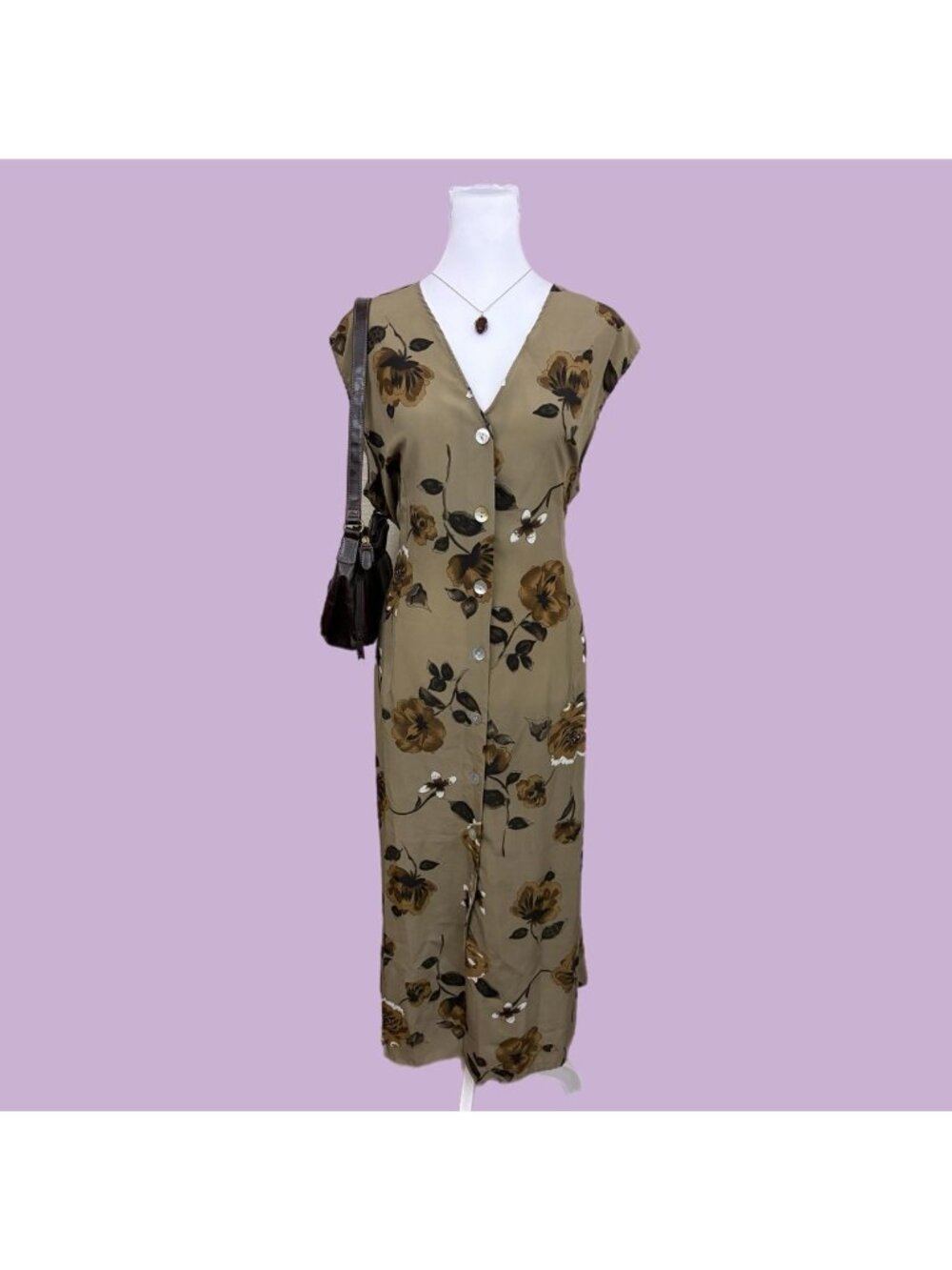 90s ditsy floral cottagecore dress